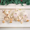 Figuras de Santa Claus y Muñeco de Nieve Transfronterizas, Adornos para Árbol de Navidad, Muñecos de Renos Navideños, Decoraciones para Escaparates