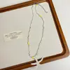Pequeña Fresca ~ Color Dopamina de Verano Estrella de Mar con Cuentas Cadena para Clavícula Estilo Vacaciones en la Costa Collar Lindo Accesorios para Mujer