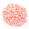 Plástico Acrílico Contas Redondas Contas de Cor Sólida Contas com Furo Grande Cor de Primavera Pulseira DIY Furo Reto Contas Soltas Acessórios de Miçangas