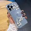 Nueva Funda para Teléfono Estilo Chino Magnolia Manzana para iPhone 16 Pro Max/15/14, Modelo para Mujer, iPhone 13/17, Transparente y Antigolpes