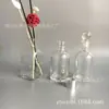 Botella de aromaterapia de color degradado de 50 ml con boca de bayoneta de seda Botella de vidrio de aromaterapia Blanco Cristalino