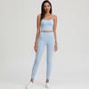 Traje para Correr Traje de Yoga Fitness Traje de Secado Rápido Ropa de Entrenamiento para Gimnasio para Mujer Color Roca Lunar