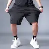 Pantalones Cortos Elásticos de Seda de Hielo Talla Grande para Hombre, Pantalones Casuales de Verano Modernos de Secado Rápido, Pantalones Cortos Deportivos Talla Grande para Hombres Grandes