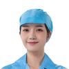 Fabricante Shuncai Touca Antiestática Listrada Azul Chapéu Estático Oficina Livre de Pó Touca Limpa para Trabalho