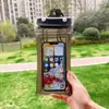 Bolsa Impermeable para Teléfono Móvil con Pantalla Táctil, Natación, Parque Acuático, Fotografía en la Costa, Bolsa Sellada, Estuche Impermeable con Airbag para Buceo y Rafting