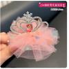 Nova Presilha de Cabelo Infantil Chuangyi Presilha de Cabelo de Flor de Renda Princesa Menina Coreana Três-dimensional Coroa Presilha de Cabelo Adorável Headwear de Menina