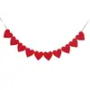 Guirnalda Brillante en Forma de Corazón Banner del Día de San Valentín Bandera de Fiesta Decoración de Corazón Bandera de Boda Compromiso Decoración
