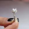 Desejar Novos Diamantes Europeus e Americanos Oito Coração e Oito Flechas Anel de Zircão Simples Moda Feminina Anel de Viagem Comemorativa Jóias de Mão