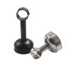 Acessórios de Fixação para Varão de Roupa de Guarda-Roupa de Aço Inoxidável Assento com Flange Preto Fixador para Tubo Ferragens de Fixação Assento para Varão de Roupa de Cortina