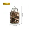 Frasco Sellador de Té de Vidrio Engrosado Frasco de Almacenamiento Tamaño Grande Material Fruta Seca Grano a Prueba de Humedad Té de Flores Chenpi Botella de Vidrio