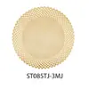 Chuveiro voador redondo de PVC dourado jogo americano ocidental tapete de mesa estilo nórdico jogo americano avançado casa à prova d'água jogo americano anti-escaldante