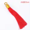 Festival de Primavera Año Nuevo Nudo Chino Festivo Borla Accesorios Dorado Carácter Fu Borlas Rojas Colgante Grande Borlas Cabeza de Colgante Pequeña Marcapáginas