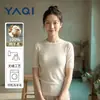 100% Lavável à Máquina Lã Nova Camiseta de Manga Curta Malha Sem Costura Gola U Gola Redonda Slim-Fit Top Feminino