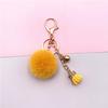 Chaveiro Criativo Tassel Fofo Cor de Fruta Pompon Chaveiro de Carro Pingente de Bolsa Pelúcia Pequeno Presente Acessórios