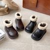Botas Estilo Británico Ins 2026 Invierno Nuevas Botines Moda Coreana para Niñas Suela Gruesa Forrados de Felpa Cálidos Botas de Algodón