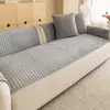 Cojín de sofá a cuadros engrosado estilo minimalista para sala de estar y dormitorio, con diseño antideslizante y resistente a los arañazos de gatos, adecuado como cojín de asiento de sofá para mascotas