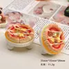 Acessórios de Resina DIY Desenho Animado Casa de Boneca Sofá Estéreo Pizza Pingente de Grampo de Cabelo Paisagem em Miniatura Comida Artificial Brinquedo Pequenos Enfeites