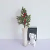 Plantas Artificiais da Amazon Acessórios de Natal Frutas Vermelhas Galhos com Folhas de Pinheiro Pe Artificial Atmosfera Artesanato Decorações