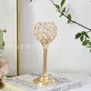 Suporte de Vela Esférico de Cristal Criativo Transfronteiriço Ornato Galvanizado Adereços para Jantar à Luz de Velas de Casamento Hotel Casa