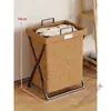 Cesta de Ropa Sucia para Uso Doméstico, Solución Plegable para Almacenamiento de Ropa junto a la Cama para Uso Nocturno, Contenedor de Almacenamiento de Ropa Sucia para Dormitorio, Cesta de Lavandería