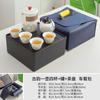 Juego de té de viaje, tetera japonesa portátil exprés, bandeja de té, juego de té para almacenamiento al aire libre, tetera, taza de té, regalo de negocios