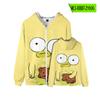 Sudadera con capucha y cremallera de dibujos animados de suministro transfronterizo europeo y americano de Solar Opposites Alien Refugee para primavera y otoño