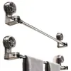 Estante para Toallas Retráctil Ajustable con Ventosa, No Requiere Taladro, No Daña la Pared, Estante de Almacenamiento para Secar Ropa en el Baño