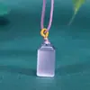 Venta Directa de Fábrica Colgante de Calabaza Piedra Ojo de Gato Colgante de Sello Color Champaña Hebilla de Paz Azul Hielo Accesorios Rosas Colgante de Jade