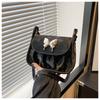 2024 Plisada Casual Nueva Moda Texped Bolso de Mujer Fresco Color Sólido Lindo Lazo Hombro Axila Pequeño Bolso Cuadrado