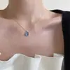 Colar de Prata Esterlina S925 para Mulheres, Não Desbota, Corrente para Suéter Tendência, Pingente de Luxo Leve de Alto Padrão de Nicho para Primavera e Verão