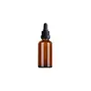Botella Marrón para Aceite Esencial de 5-100ml, Botella para Esencia, Botella de Vidrio Mate con Gotero, Sub-Botella para Líquido Original, Botella Opaca para Cuidado de la Piel