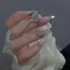 Set Mixto de Pedrería para Uñas con Base Plana Mismo Estilo que la Influencer Wen Jingling Súper Brillantes Mini Aurora Corazón Irregular Accesorios para Uñas