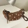 Bolso de axila de lunares retro de nicho estilo coreano transfronterizo, nuevo bolso tipo empanada 2026, bolso cruzado casual para el día a día del commuter