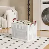 Cesta de lavandería nueva de gran capacidad, plegable y portátil, para uso doméstico, adecuada para organizar y almacenar ropa sucia en el baño