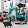 Exportación Excavadora Agrícola Fábrica Mini Excavadora Hidráulica 1800kg Construcción Trituración Máquina de Gancho Pequeño