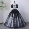 Vestido de Rendimiento Estilo Nuevo 2026 Vestido Largo para Actuación Vocal, Ópera y Exámenes de Arte, Vestido de Noche para Presentación Solo en Reunión Anual con Falda Abullonada