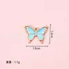 Pendente Borboleta Esmaltada Colorido Popular Transfronteiriço Animal Multicolorido Strass DIY Colar Chaveiro Acessórios de Joias