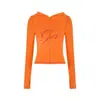 Iam*gia* nuevo conjunto de cárdigan con capucha y cremallera de edición limitada de Halloween con estampado de letras, mismo estilo que la popular colección "Davika"