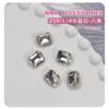 Nuevos Materiales Portátiles al por Mayor Hacha Forma Diamante de Color K9 Mono Pequeño Accesorios para Uñas Arte Mismo Estilo Piedra Preciosa Uña Corazón