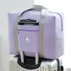 Bolsa organizadora de roupas à prova d'água, portátil, de grande capacidade, para armazenamento de viagem, mala de rodinhas multifuncional para empacotar e mudar de dormitório