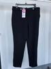 Calça casual feminina de perna reta, nova moda casual para primavera, 95% poliéster, 5% fibra elástica