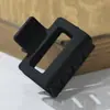YHJ novo grampo de cabelo quadrado fosco feminino com garra quadrada pequena e acabamento em borracha para a parte de trás da cabeça