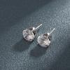 Brincos de Base Zircônia Seis Garras 3A Mais Vendidos da Amazon para Homens, Brincos da Moda de Alto Nível, Acessórios Versáteis de Fundo Alto para Mulheres