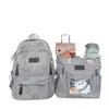 Nova Mochila Versátil Estilo Floresta Simples Ins Grande Capacidade Alta Aparência Borboleta Para Ir ao Trabalho Mochila Escolar para Alunos do Ensino Médio Transfronteiriça
