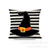 Funda de Almohada de Halloween Amazon Comercio Exterior Transfronterizo Fiesta de Halloween Funda de Almohada Divertida Funda de Cojín Decorativo para Sofá