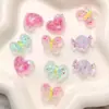 Zhen Tu Super Fada Verão Alta Transparência Pó de Glitter Açúcar Brilhante Doce Borboleta Coração Patch de Resina Acessórios Decorações DIY