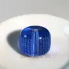 Cuentas Sueltas Redondas de Vidrio Transparente Blanco Grabado, Cuentas Cilíndricas de Vidrio Amarillo con Texto Bíblico, Cuentas de Estilo Vintage para Pulseras DIY 8-14mm