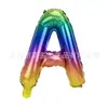 Globo de Película de Aluminio con Letra Degradada de 36 cm Arcoíris Colorido A-Z Opcional Decoración para Fiesta de Cumpleaños Arreglo de Boda