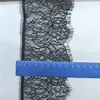 Ribete de encaje de pestañas de un solo lado, 100% nailon, no elástico, 9 cm, utilizado como ribete decorativo para ropa y faldas, fabricado en 2017