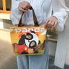 Bolsa de Lona de Dibujos Animados Estilo Japonés para Mujer, Mini Bolso Tote, Bolsa para Lonchera de Estudiante, Modelo Nuevo 2025, Bolsa de Trabajo, Dropshipping Disponible